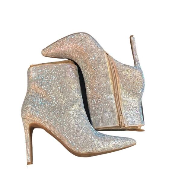 INC International Concepts  Reisa6 AB Rhinestone Boots Size 8 1/2 - Picture 4 of 7